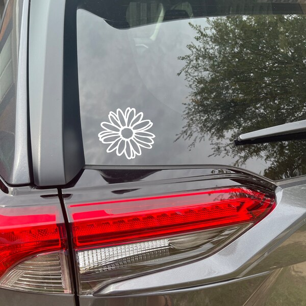 Daisy Vinyl Decal - Daisy Car Decal - Vinyl Decal - Laptop Sticker ...
