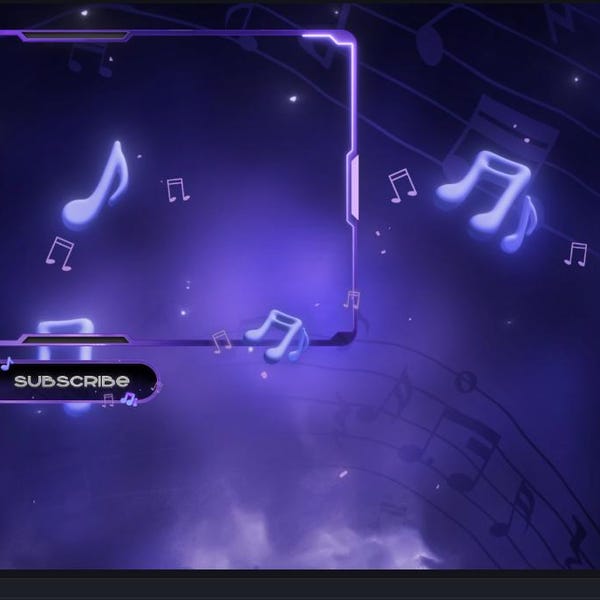 Notes Sound Overlay Harmony - Twitch Overlay - Animated Alerts - Animated Screens - Music ...