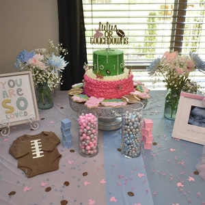10 Señor and Señorita ,CUT OUTS, Gender Reveal, Baby Shower Centerpiece ...