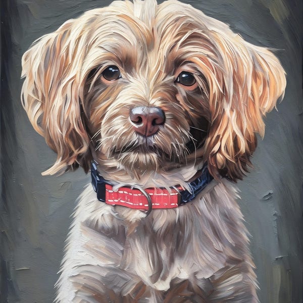 Pet Portrait From Photo Pet Oil Painting Custom Dog Painting Dog ...