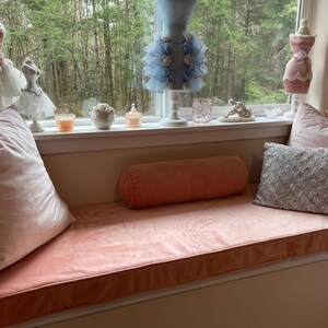 Velvet Zippered Cushion Cover for Custom Bench, Floor Cushion