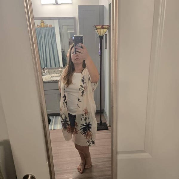 Retro Floral Kimono