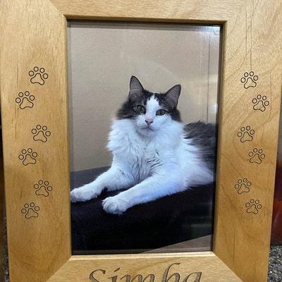 Cat Memorial Frame, Pet Loss Gifts, Cat Picture Frame, Picture Frames ...