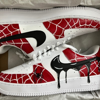 Spider-man Air Force 1 Handpainted AF1 Low Shoe for Kids - Etsy