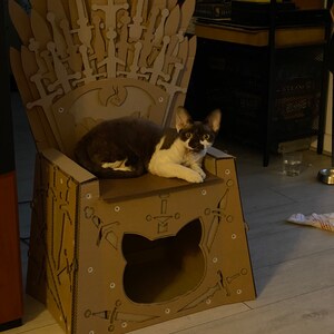 Iron Throne Cardboard Cat House Etsy