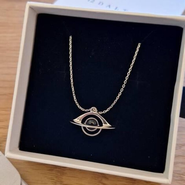Black Hole Necklace in Sterling Silver/gift for Geeks/gift