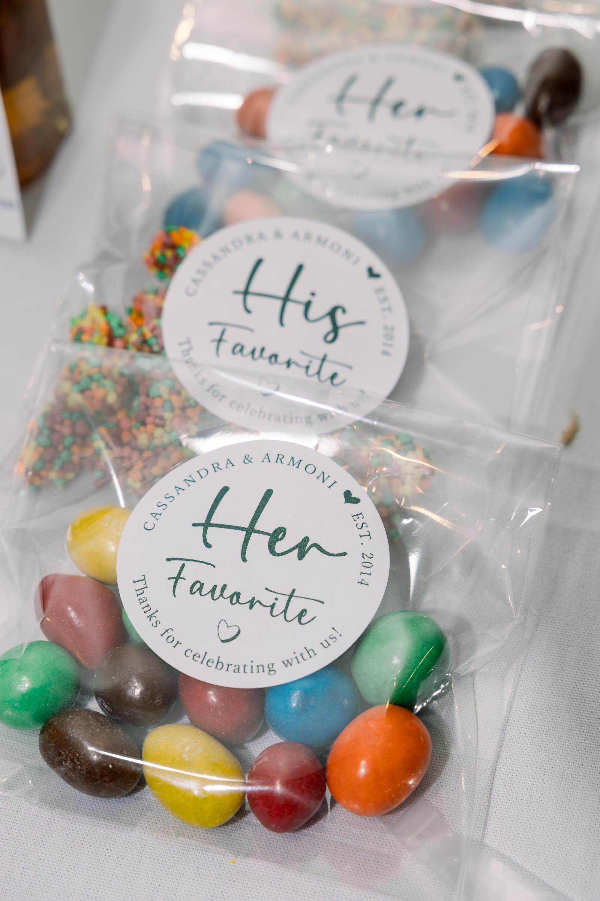 20 His Her Our Wedding Favors Stickers & Bags, His Her Our Favorite Sticker, His Her Favor Label, His Favorite, Her Favorite, Our Favorite
