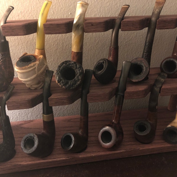 Solid Oak Pipe Display Stand - Etsy