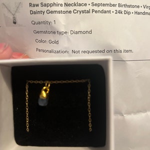 Customer photo from MaryKate, Dainty Raw Citrine Choker, November Birthstone Necklace
