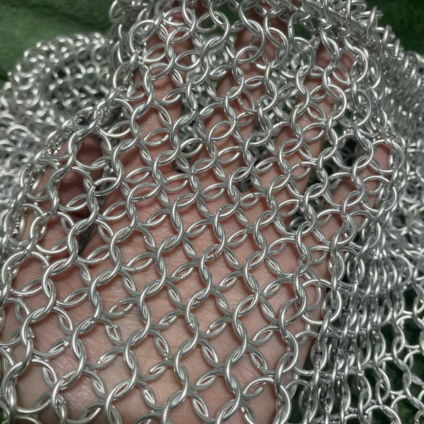 Middeleeuwse Ridder Aluminium Chainmail Shirt Butted Chain