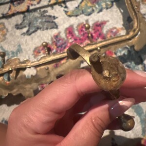 Curated visual reference: Visual Reference: Set 2 Round Knobs Pulls Ornate Art Deco Handle Brass