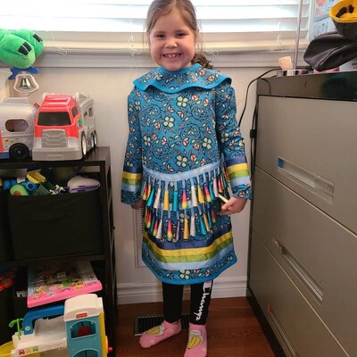 Handmade Kid's Bumblebee Ribbon Skirt