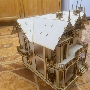 CASA delle Bambole Scala 12th KIT con carrello mercato British made