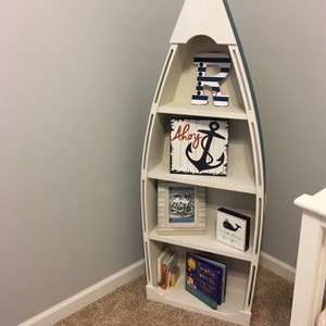 5 foot row boat bookcase Custom Handmade Wood Boat | Etsy