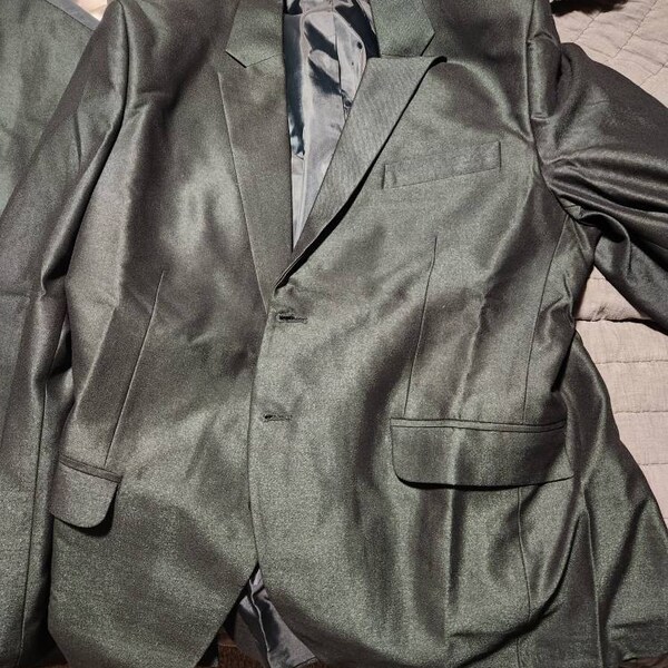 Men's Black Ultra Slim Fit Prom Suit or Wedding Suit main image 1