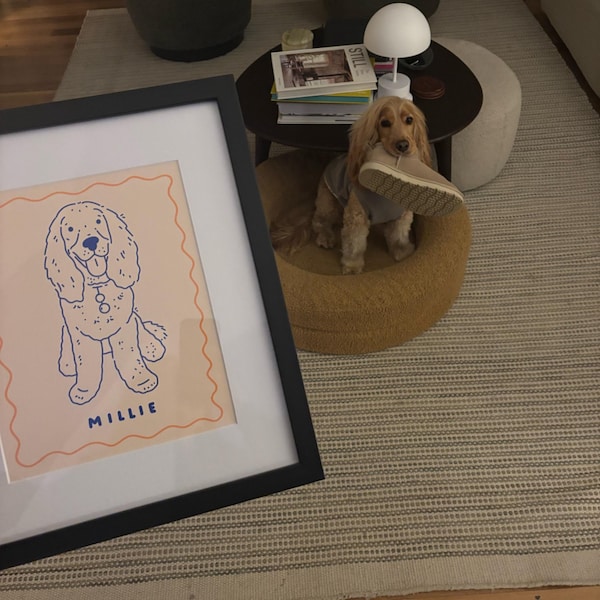 Custom Dog Portrait Custom Badly Drawn Pet Art Personalized Badly Drawn ...