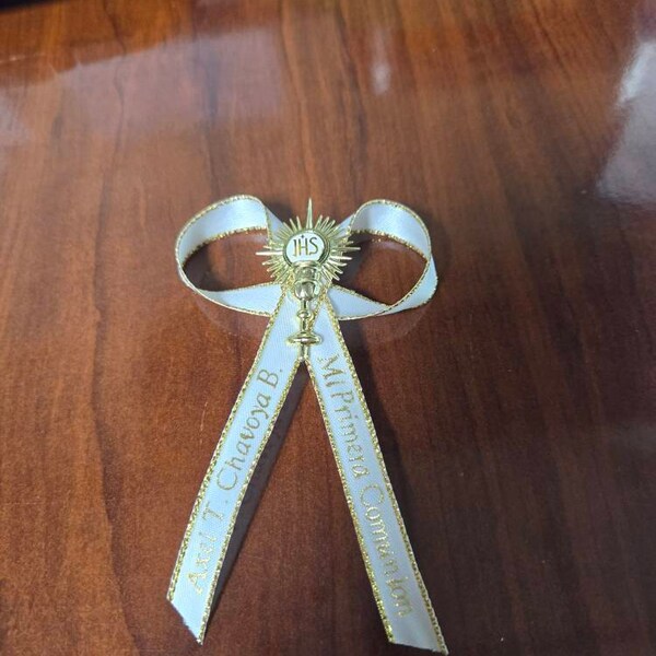 48-36-24-12pcs Personalized Ribbons/baptism, Bautizo/confirmation,first ...