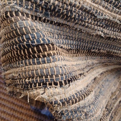 Sarva Multi Chindi Rag Rug and Matching Cushion Cover - Etsy