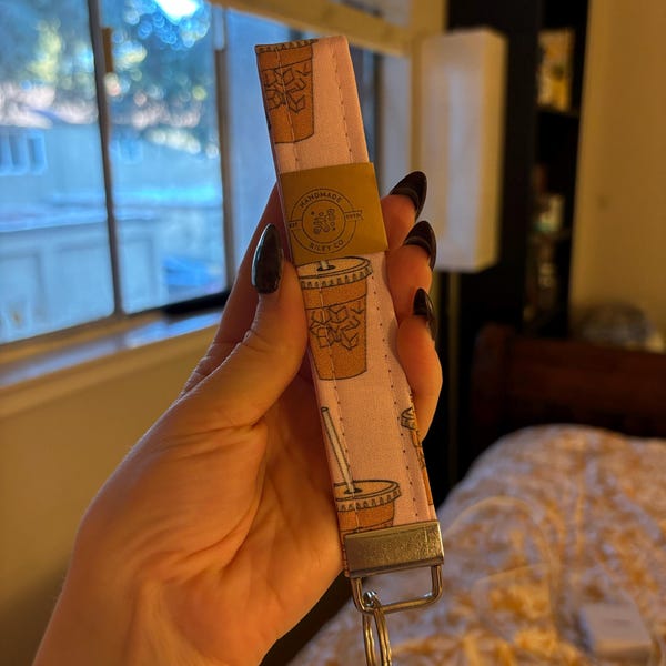 Fruit Picnic Key Fob Gingham Spring Wristlet Keychains - Etsy