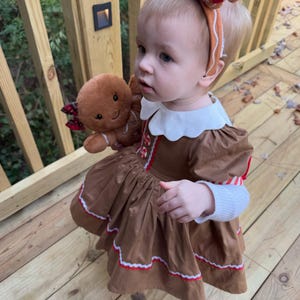 Gingerbread Christmas Dress - Etsy