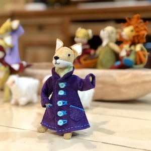 Fox Coat PDF Pattern, Felt Coat Pattern, Miniature Clothing, Doll Coat ...