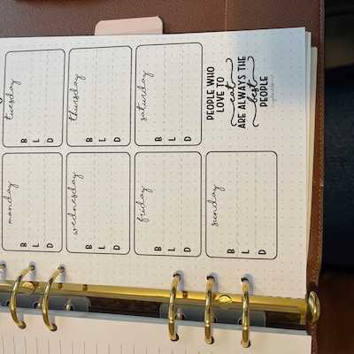 PRINTABLE CLASSIC Happy Planner Reading Log Happy Planner Insert Skinny ...