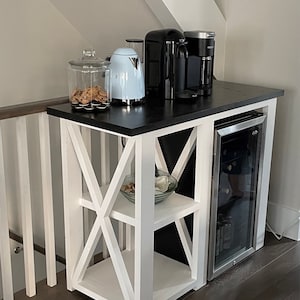Rustic X Coffee Bar / Rustic X Farmhouse Coffee Bar / Mini | Etsy