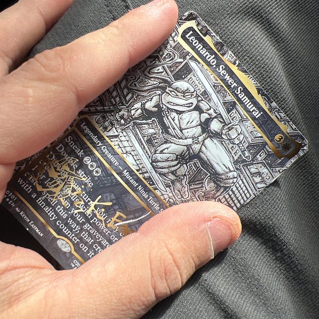 Magic the Gathering Proxy Card: Leonardo, Sewer Samurai - Etsy