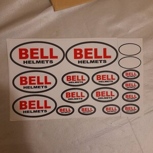Bell ヘルメットステッカーセット A5シート 17枚入り グラフィック