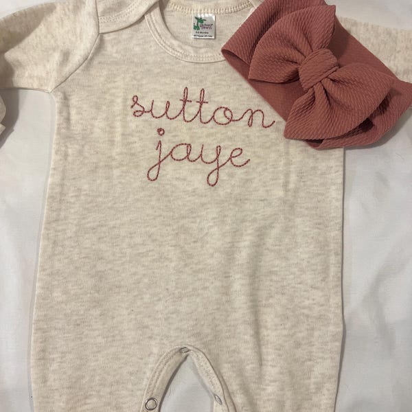 Love The Planet Blue White Baby Romper