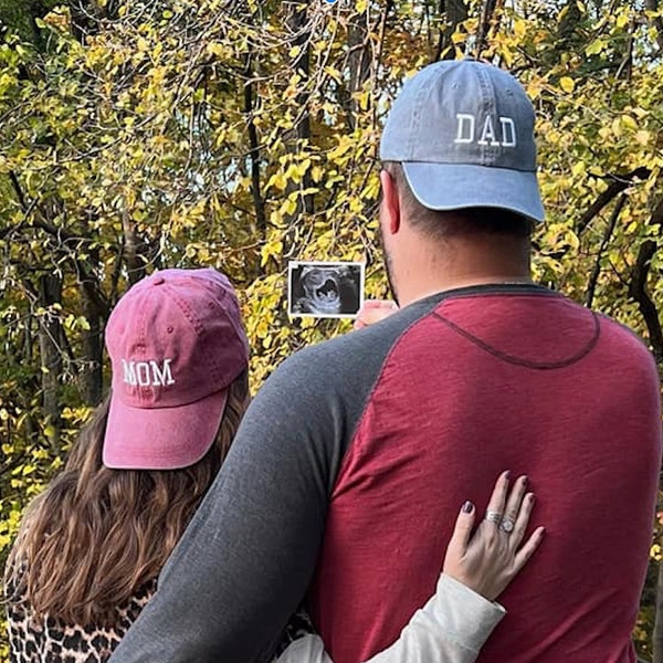 Mom & Dad Unstructured Dad Hat Cap, Pigment Dyed Unstructured Baseball ...