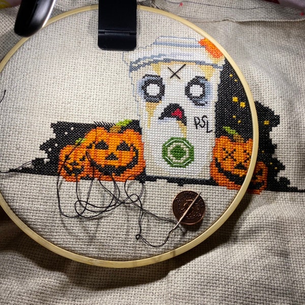 PSL They're Here ~ Cross Stitch Pattern - Modern, Funny, Cute, Gothic ...
