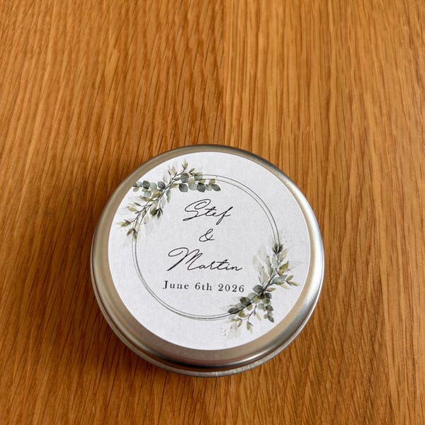 Personalized Wedding Favor Candles: Bulk Custom Guest Gifts - Etsy