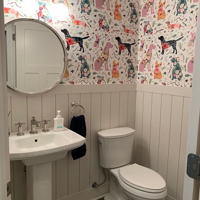 Floral Dogs Wallpaper 8 Patchwork Dogs by Shopcabin Floral Dogs Custom