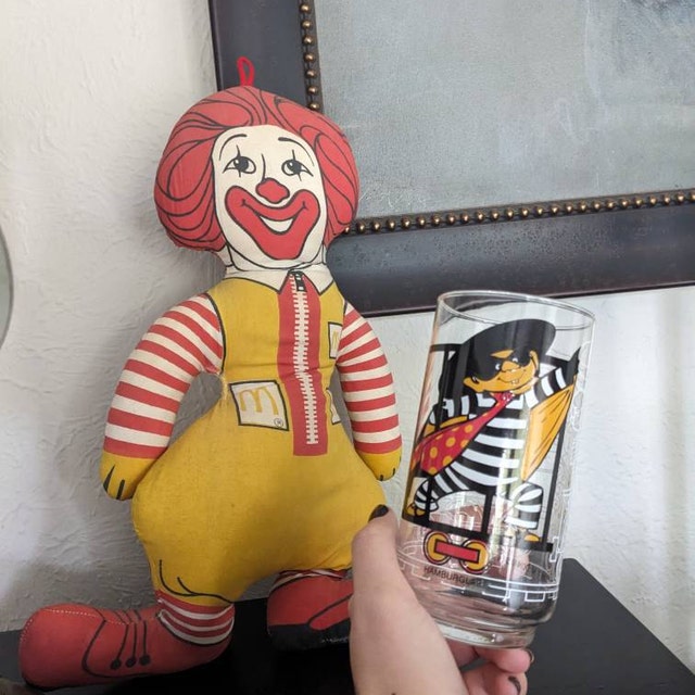1977 Mcdonald's Action Series Glass - Ronald Mcdonald, Mayor