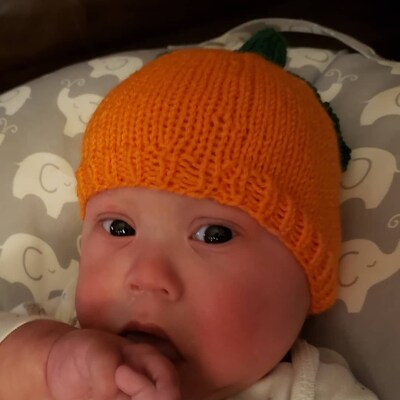 Pumpkin Hat Baby, Candy Corn Hat, Newborn Baby Hat, Toddler Fall Hat