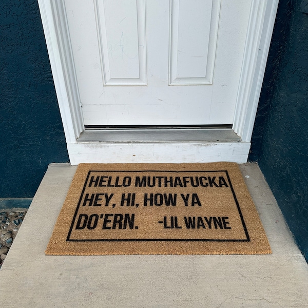 Lil Wayne Welcome Mat