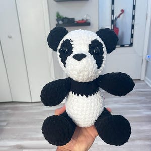 かぎ針編みのパンダ編みぐるみパターン | ジャングルの動物編み