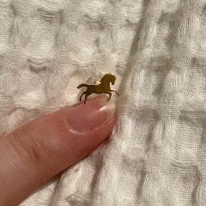 Customer photo, Horse Stud Earrings