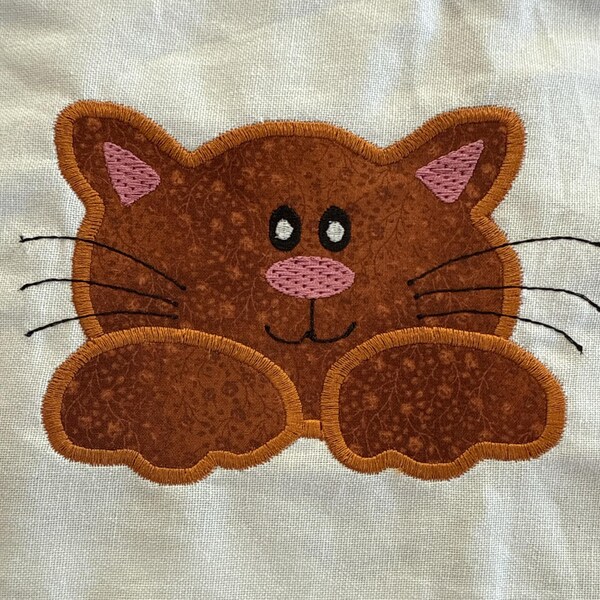 Applique Cat Machine Embroidery Design, Kitten (instant Download) - Etsy