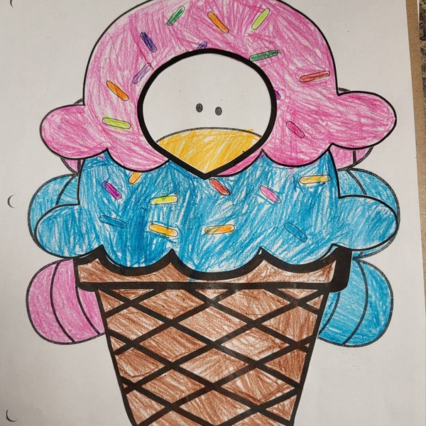 Disguise a Turkey- Blank Ice Cream Disguise Template-resizable! - Etsy