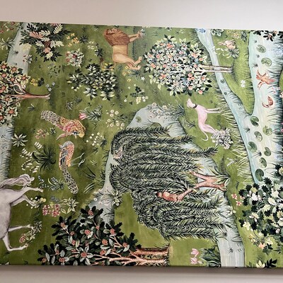 Owl & Willow, William Morris Print, Exhibition Poster, Textile Wall Art