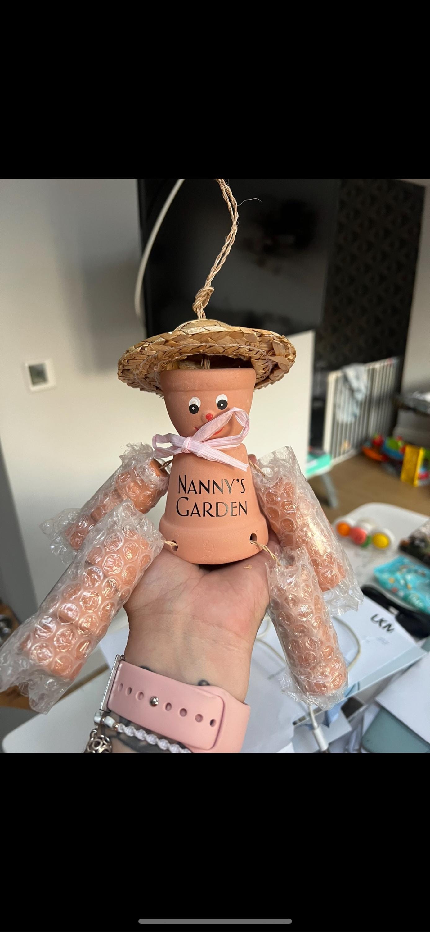 Personalised Plant Pot Lady, Mum’s Garden Gift, Mother&#39;s Day gift idea,gardener gift for mum, garden gift for nan,garden gift for lady, her