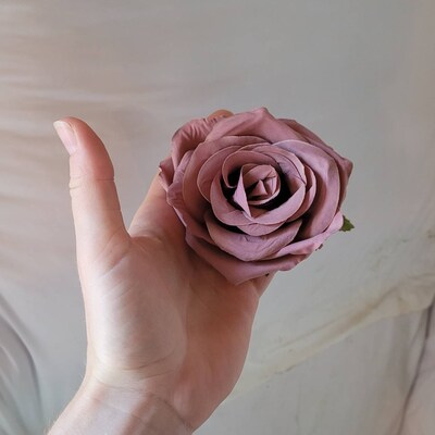 10-100pcs Dusty Rose Artificial Rose Heads, 9cm High Quality Roses Head ...