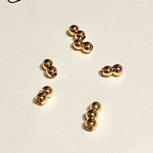 Perline distanziatrici a forma di S in ottone placcato oro 18