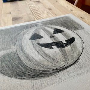 Jack O Lantern Pumpkin Halloween Art Lesson by Art Teacher in LA- Art ...