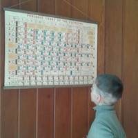 Periodic Table of Elements Vintage School Chart Poster With Tasmanian ...