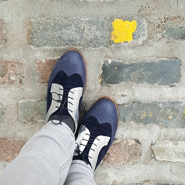 Desiree | Two-Tone Oxford Shoes