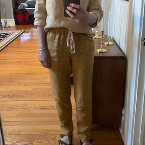 Loose Linen Pants ATHENS / Natural 