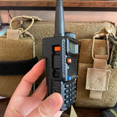 Custom Baofeng UV5R PTT Guard Add Custom Callsign 3D Printed Attachment ...